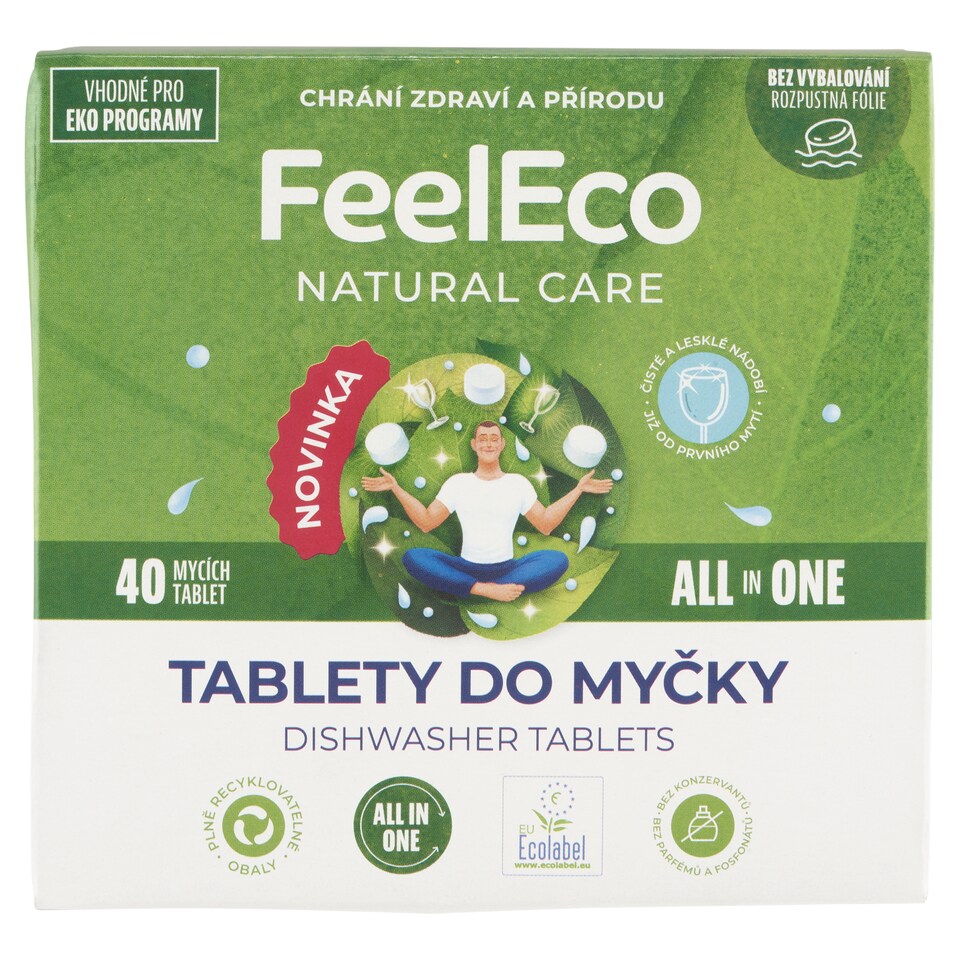 FeelEco All in One Dishwasher Tablets 40 pcs 560g