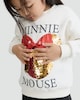 image 1 of Disney Minnie Mouse Cotton Rich Sequin Embellished Sweatshirt in Cream