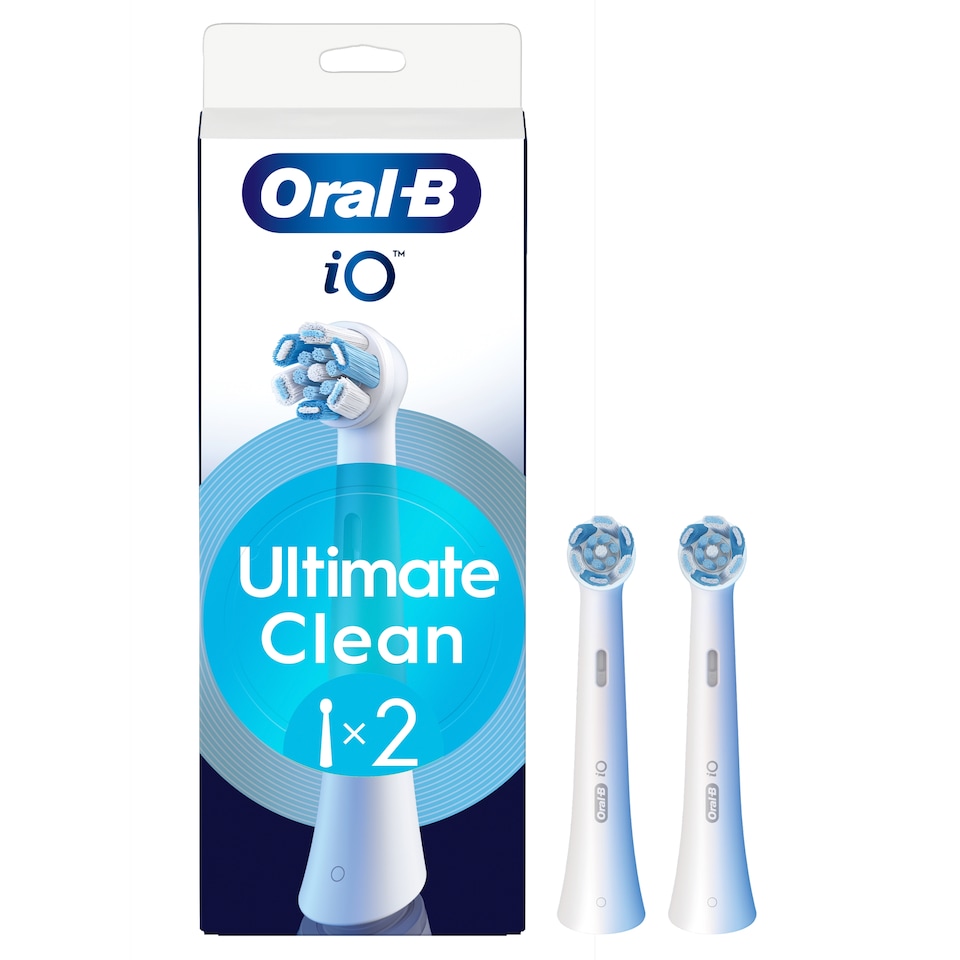 image 1 of Oral-B iO Ultimate Clean White Toothbrush Heads 2 Pack
