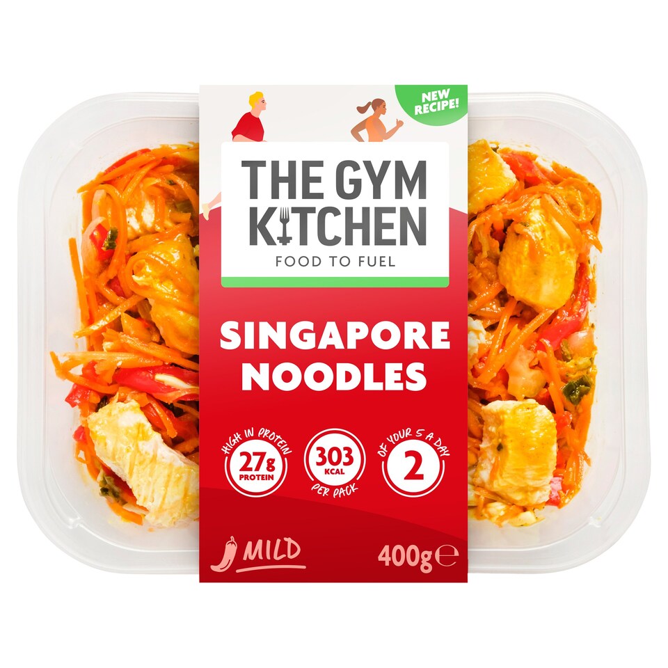 The Gym Kitchen Singapore Noodles 400G Tesco Groceries