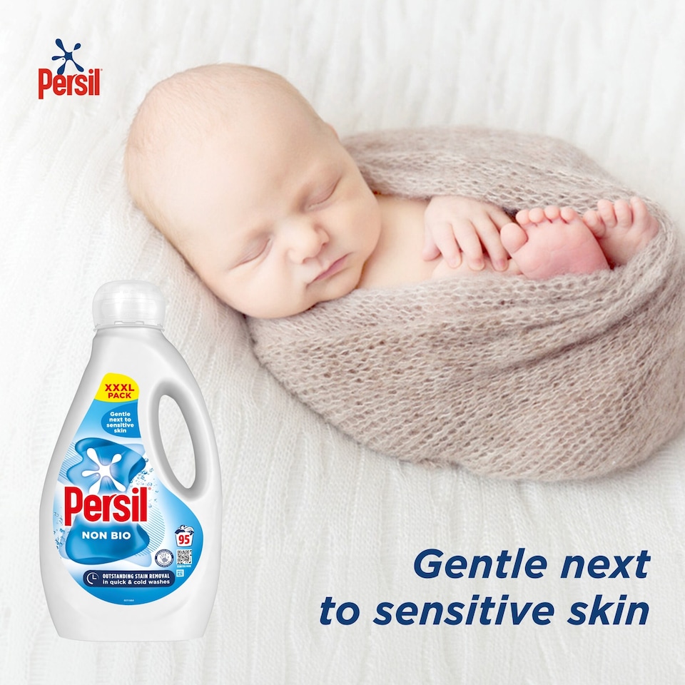 image 1 of Persil Non Bio Laundry Washing Liquid Detergent 95 Washes 2565ml