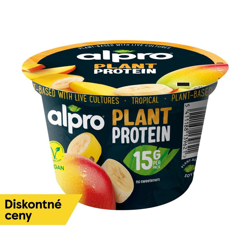 ALPRO Sójový fermentovaný výrobok, mango-banán 200g