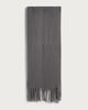 image 1 of F&F Textured Fringed Scarf in Grey