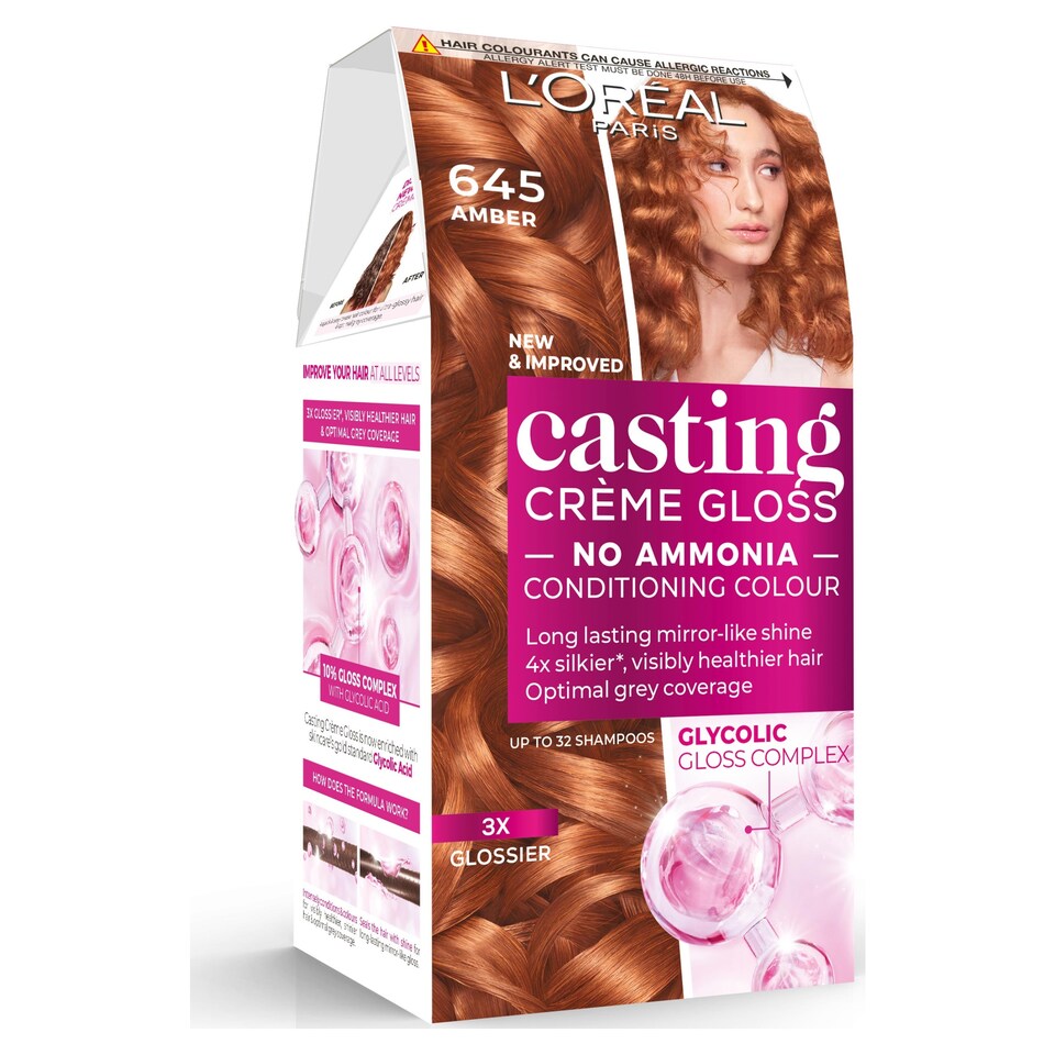 image 1 of L'Oreal Paris Casting Crème Gloss 645 Amber Semi-Permanent Hair Dye