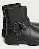 image 3 of F&F Girls Strap Buckle Detail Chunky Ankle Boots in Black