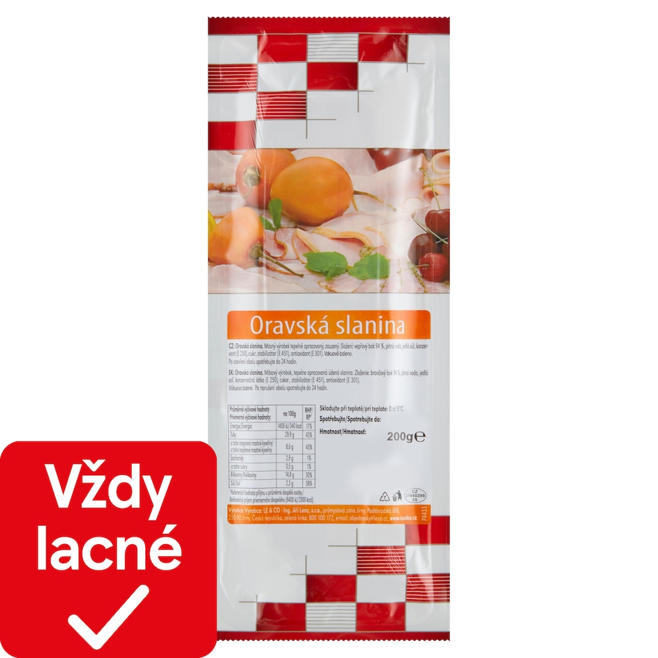 Oravská slanina 200 g