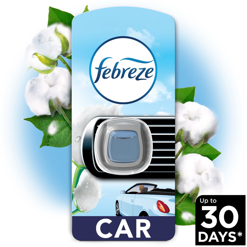 image 1 of Febreze Car Clip On Cotton Air Freshener