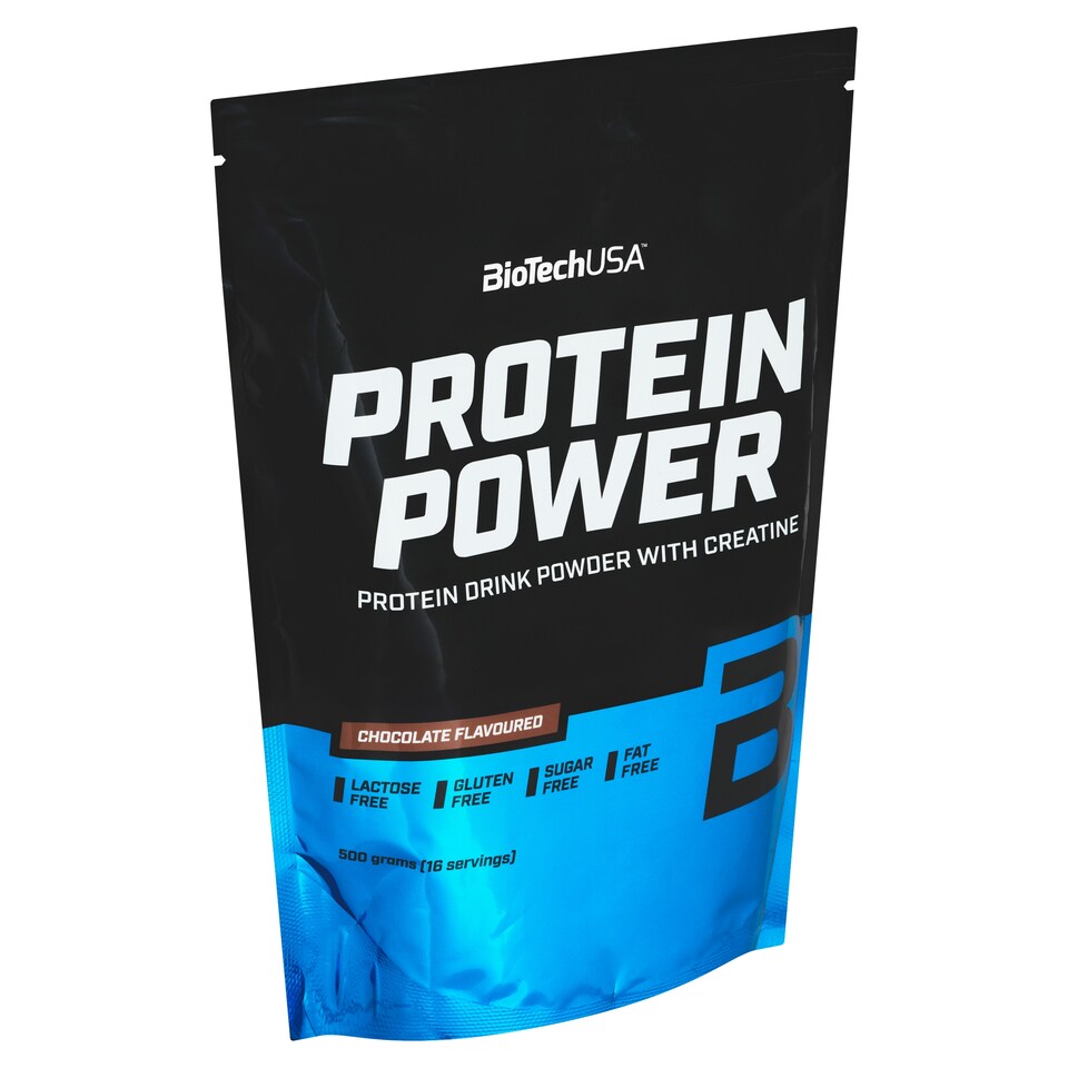 Obrázek 1 pro produkt  BioTechUSA Protein Power ochucený bílkovinový nápojový prášek s kreatinem čokoláda 500g