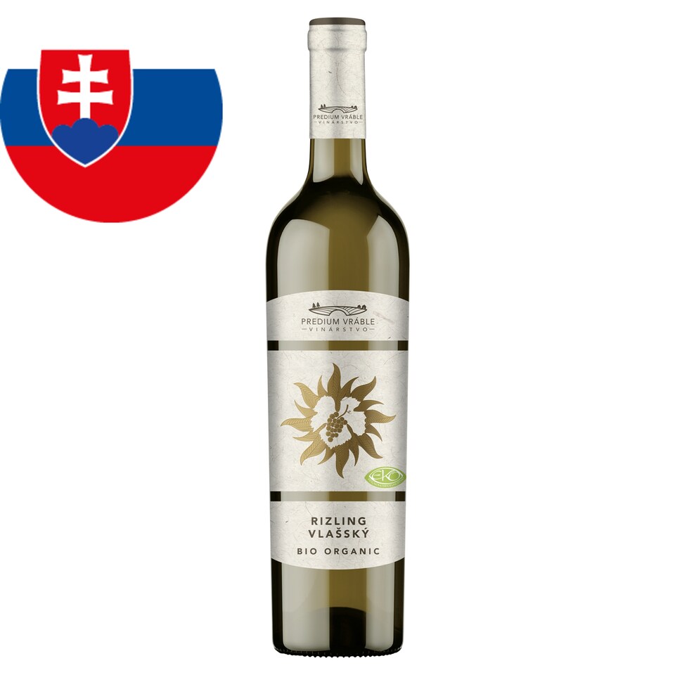 Predium Vráble Bio Organic Riesling Blanc Dry White Wine 0.75 L