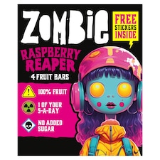Zombie Fruit Leatherz Bars Raspberry Reaper 4 x 25g