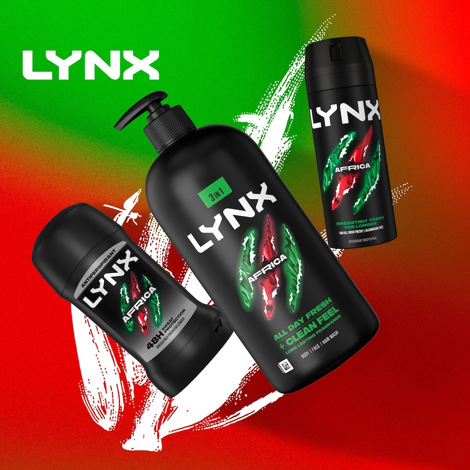 image 1 of Lynx Men Africa Body Wash Shower Gel 900ml