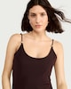 image 2 of The F&F Edit Mesh Bead Detail Strappy Midi Dress in Chocolate