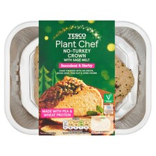 Tesco Plant Chef No-Turkey Crown With Sage & Onion Melt 400g