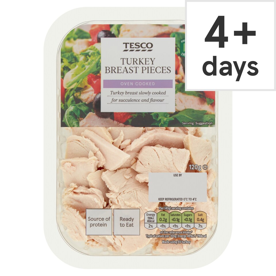 Tesco Turkey Breast Pieces 120G
