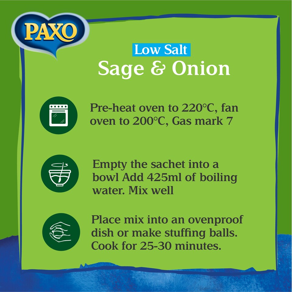 image 1 of Paxo Low Salt Sage & Onion Stuffing Mix 170G