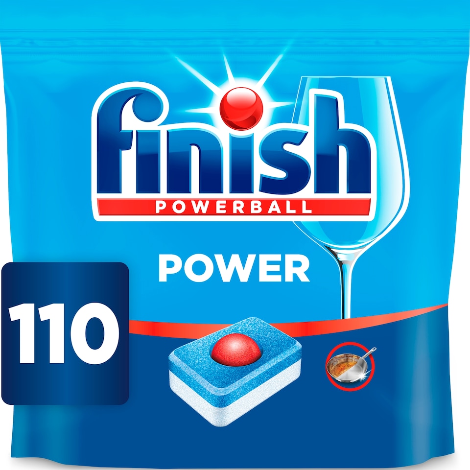 image 1 of Finish Power All In One Dishwasher Tabs 110 Pack 1760G