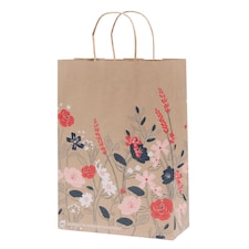 Eco Nature Pink & Blue Floral Large Bag