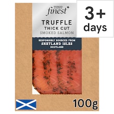 Tesco Finest Truffle Thick Cut Smoked Salmon 100g