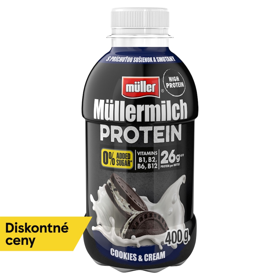 image 1 of Müller Müllermilch Protein Milk Drink with Cookies and Cream Taste 400 g
