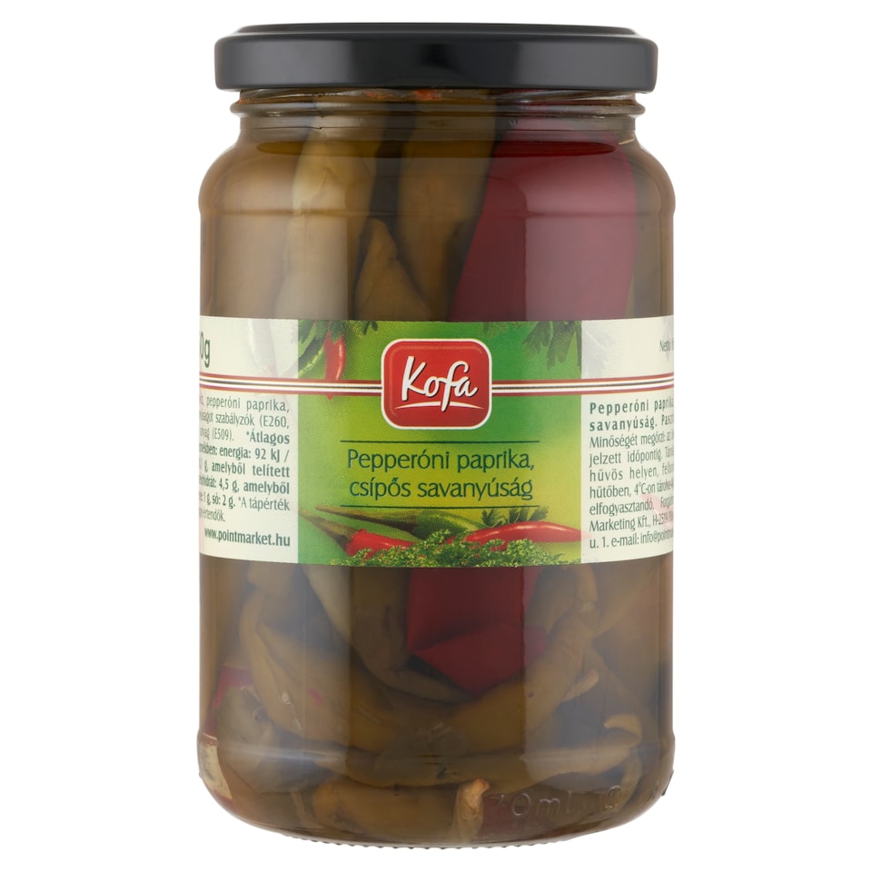 Kofa pepperóni paprika, csípős savanyúság 350 g  1. kép
