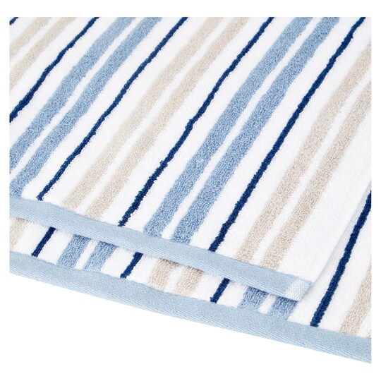 Tesco Blue Stripe Bath Towel Tesco Groceries