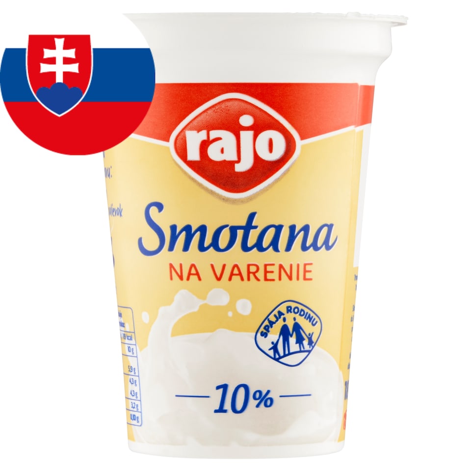 obrázok 1 z Rajo Smotana na varenie 10% 180 ml