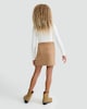 image 3 of F&F Girls Faux Suede Mini Skirt in Brown