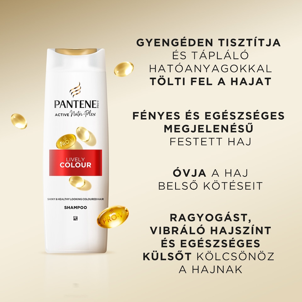 image 1 of Pantene Pro-V Lively Color Shampoo, Pro-V Formula + Anti-Oxidants, For Colored Hair, 400ML