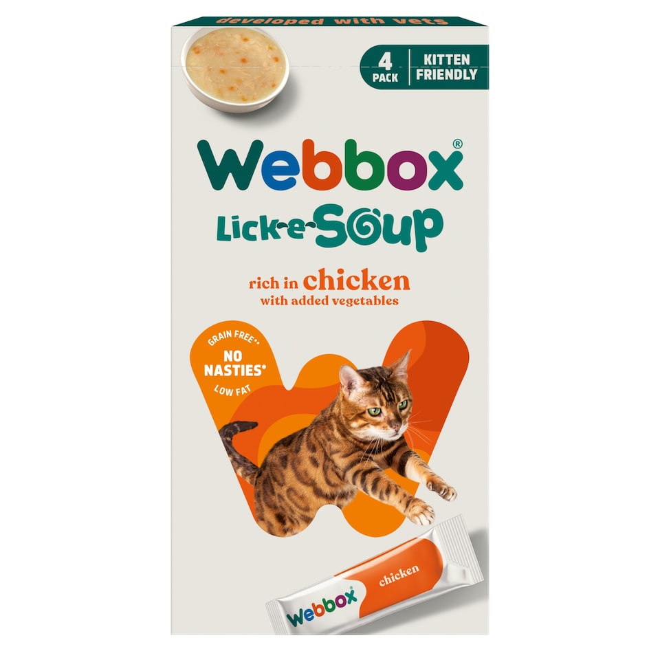 Webbox Lick - e - Soup Chicken 4 x 20g