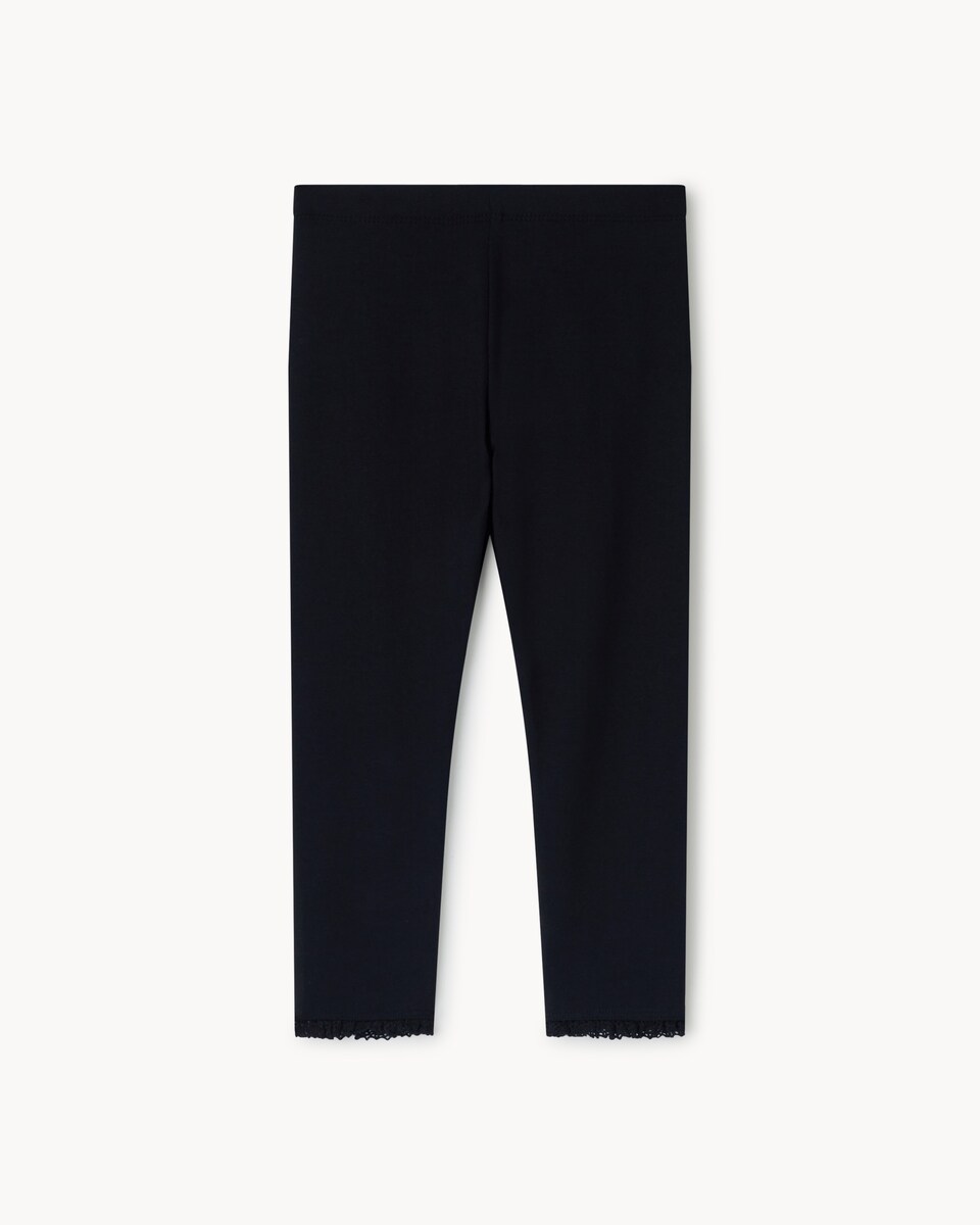 image 1 of F&F Girls 3-Pack Cotton Rich Leggings in Multi