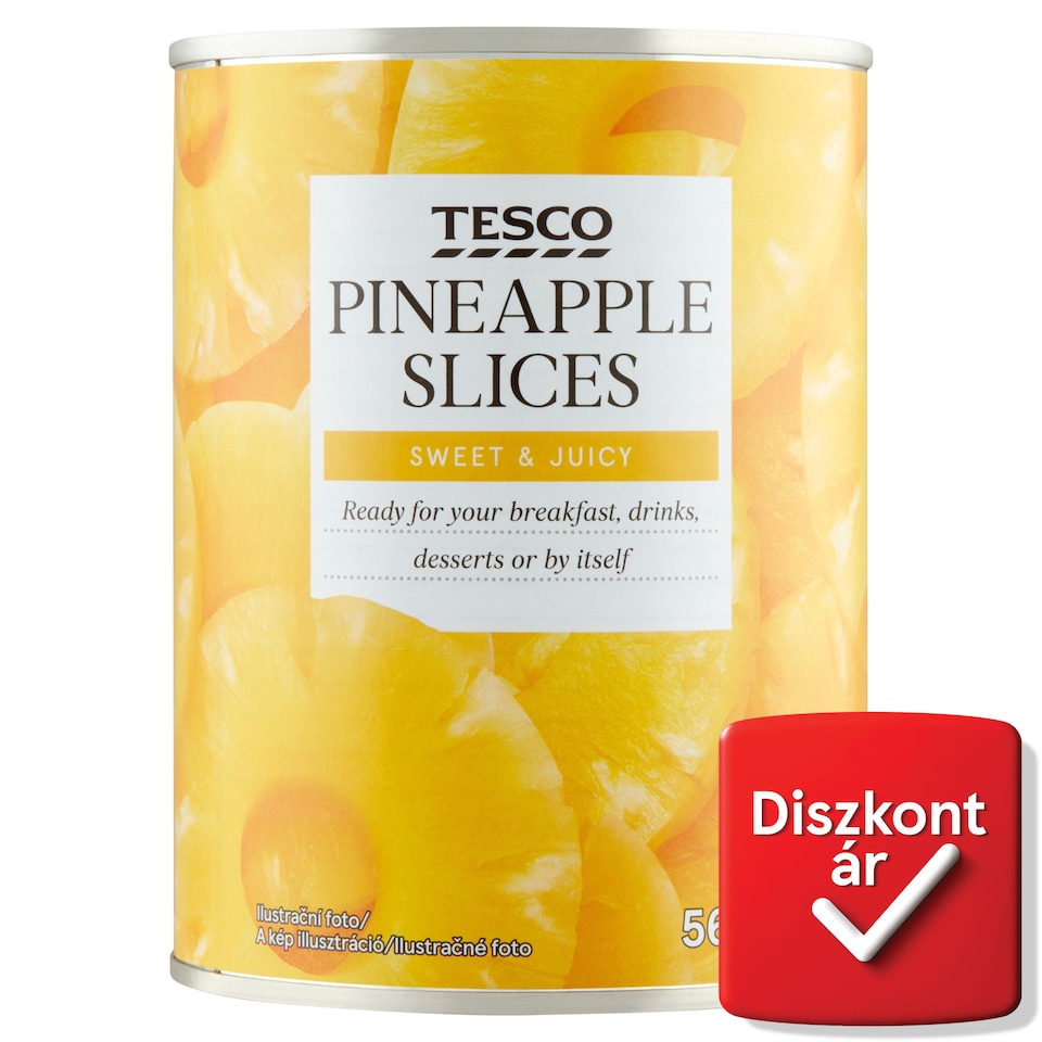 Tesco Pineapple Slices in Syrup 565 g
