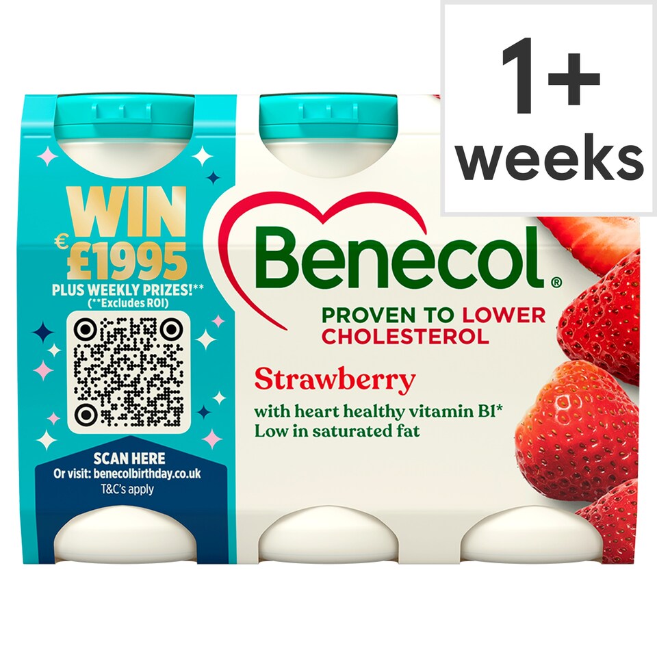 image 1 of Benecol Yogurt Drink - Strawberry 6x67.5g