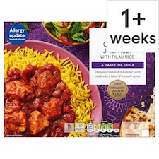 Tesco Chicken Jalfrezi and Pilau Rice 400g