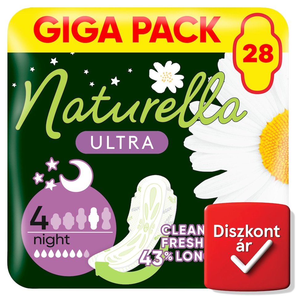 image 1 of Naturella Ultra Night size 4 Pads With Wings 28