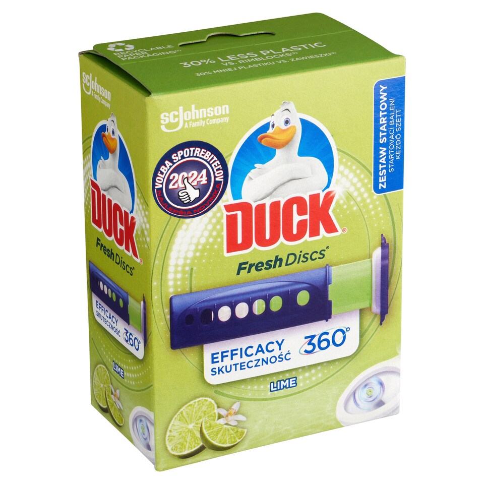 image 1 of Duck Fresh Discs WC Cleaner Lime 36 ml