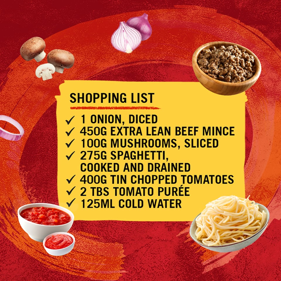 image 1 of Schwartz Spaghetti Bolognese Recipe Mix 40g