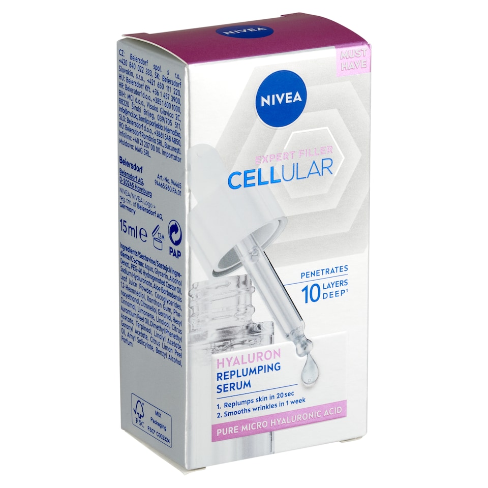 NIVEA Cellular Expert Filler Hialuron feltöltő szérum 15 ml 1. kép
