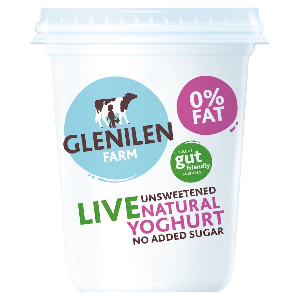 G/Farm 0% Fat Unsweetened Live Natural Yoghurt No Added Sugar 500G