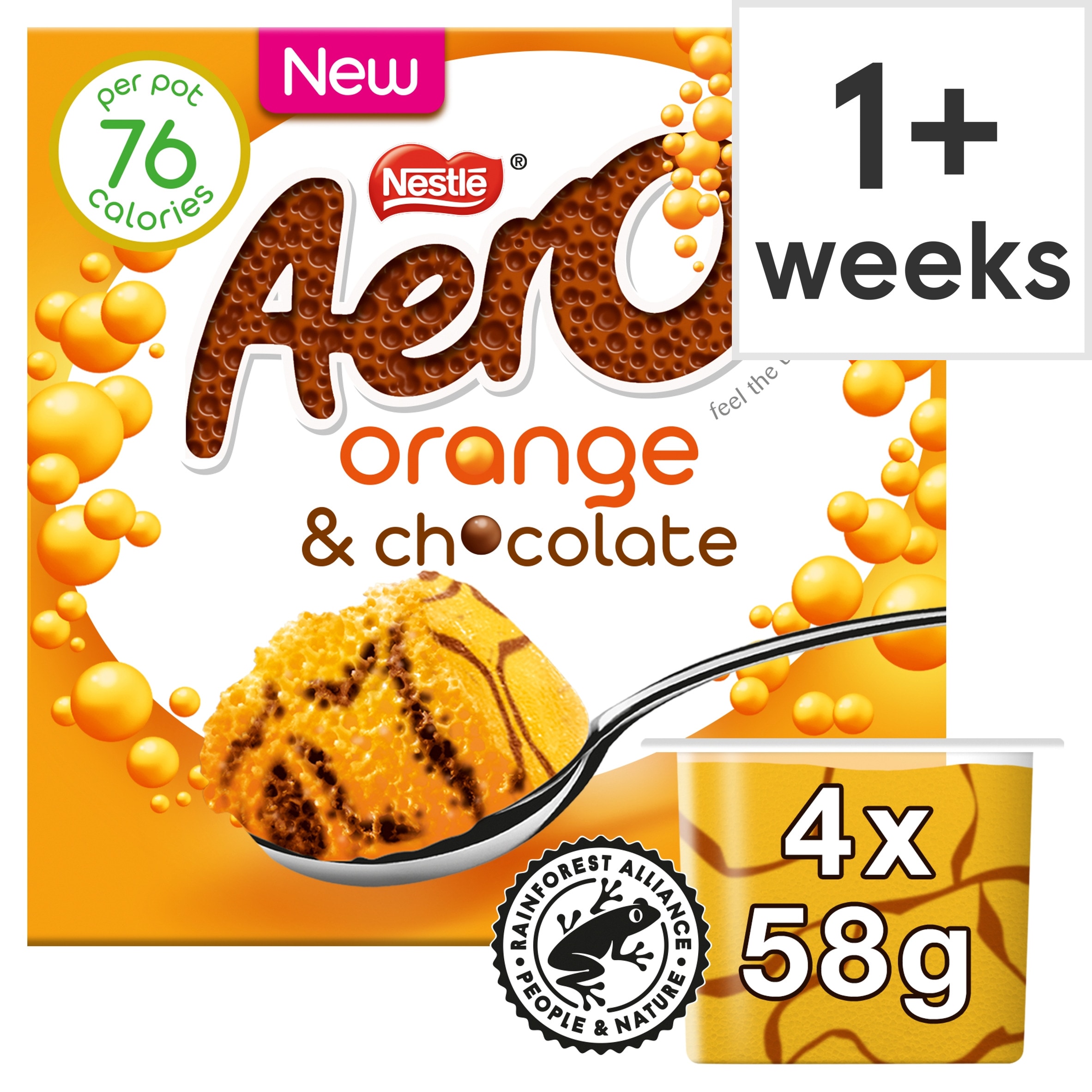 Aero Orange & Chocolate Mousse 4 x 58g