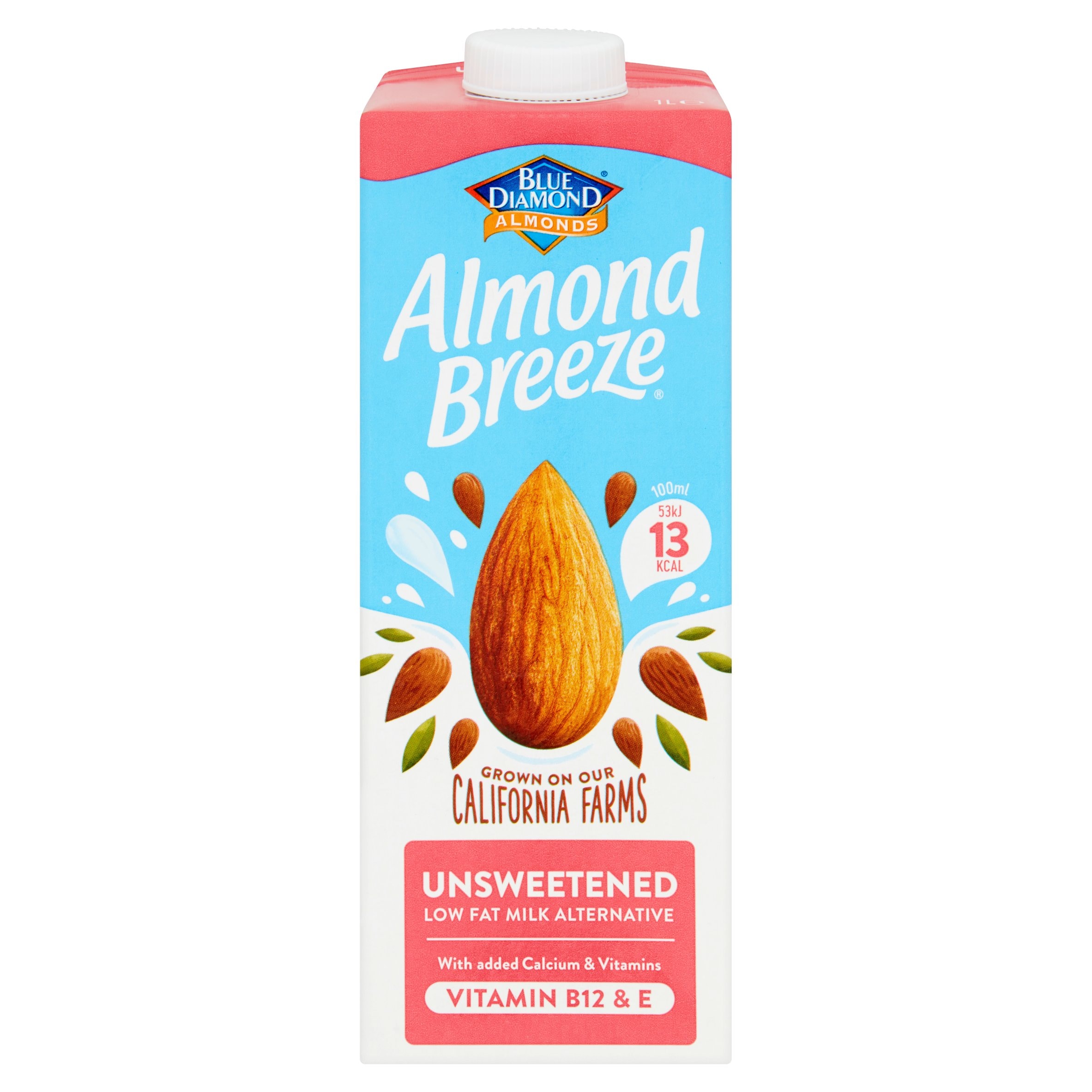 Blue Diamond Almond Breeze Unsweetened Drink 1L