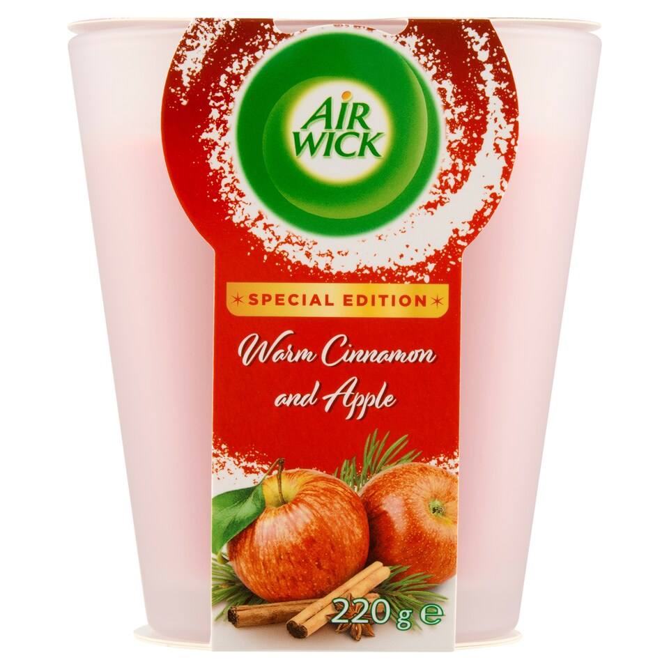 image 1 of Air Wick Candle Warm Cinnamon and Apple 220g