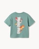 image 4 of Paw Patrol Pure Cotton Dino T-Shirt in Teal