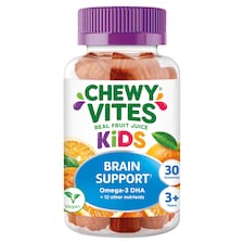 Chewy Vites Kids Brain Support Fruit Juice Gummies 30s