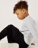 image 2 of F&F Boys Cotton Rich Cargo Joggers in Black