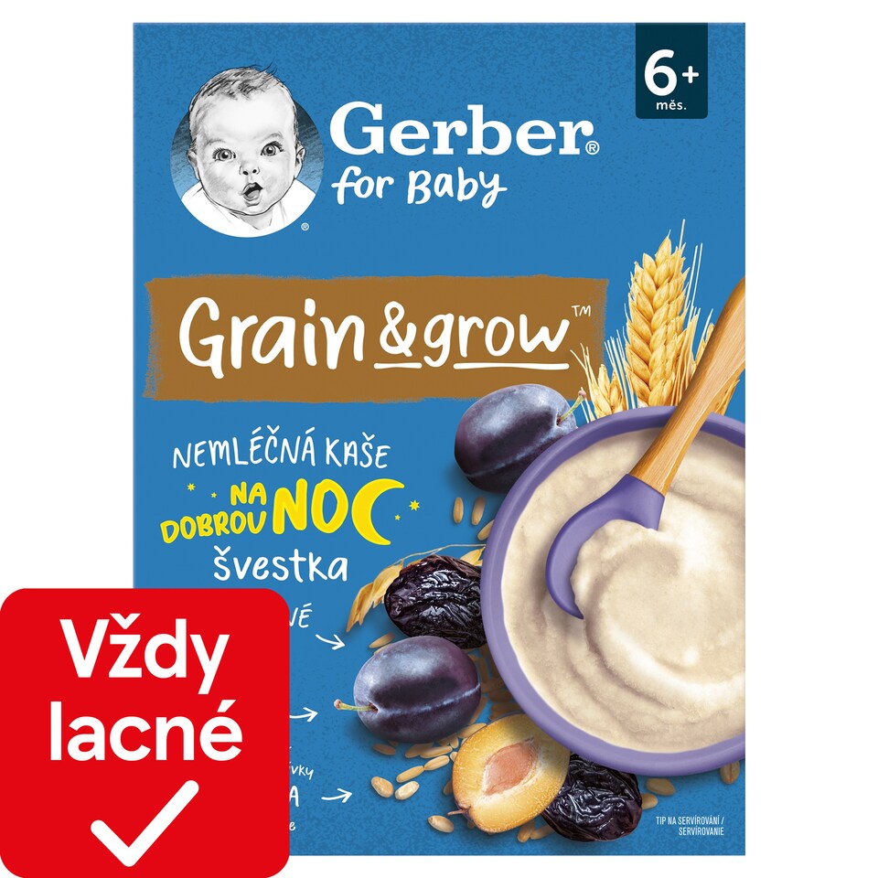 obrázok 1 z GERBER Nemliečna kaša pšenično-ovsená slivka 200 g