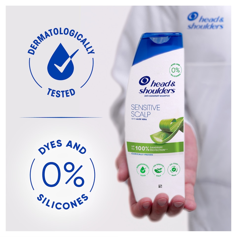 image 1 of Head & Shoulders Sensitive Scalp Anti Dandruff Shampoo 400Ml