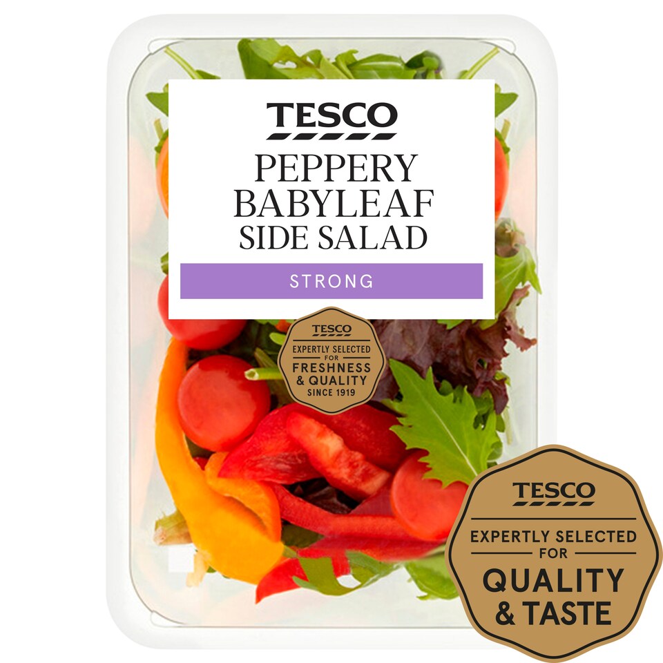 Tesco Peppery Babyleaf Salad Bowl 95G