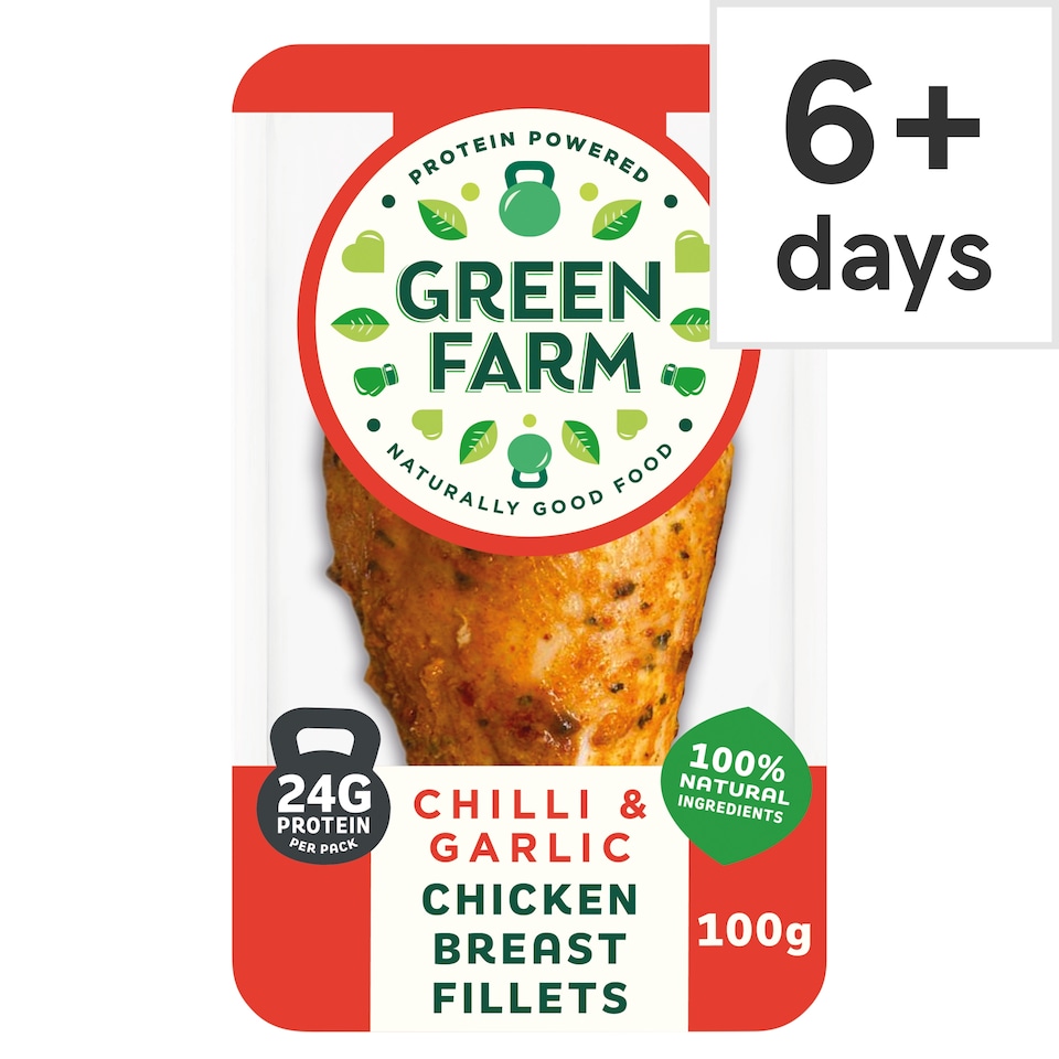 Green Farm Chilli & Garlic Chicken Brest Fillet 100g