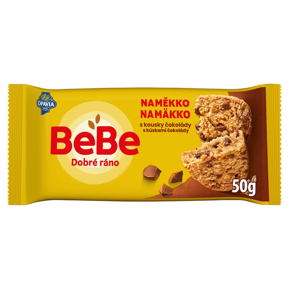 Opavia cereální bochánek BeBe Dobré Ráno Naměkko s kousky čokolády 50g