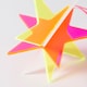 image 4 of Paperchase Neon Christmas Hanging Star Decoration